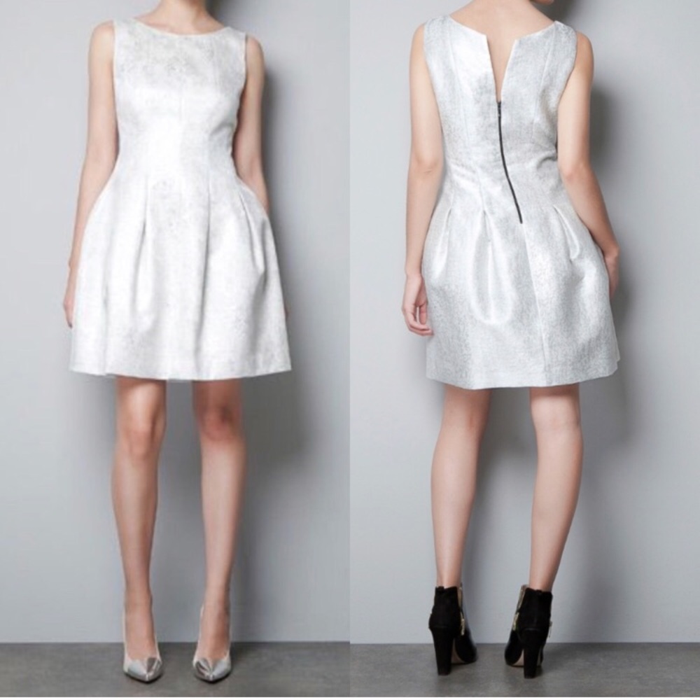 Zara Tulip Silvery Dress - Picture 1 of 8